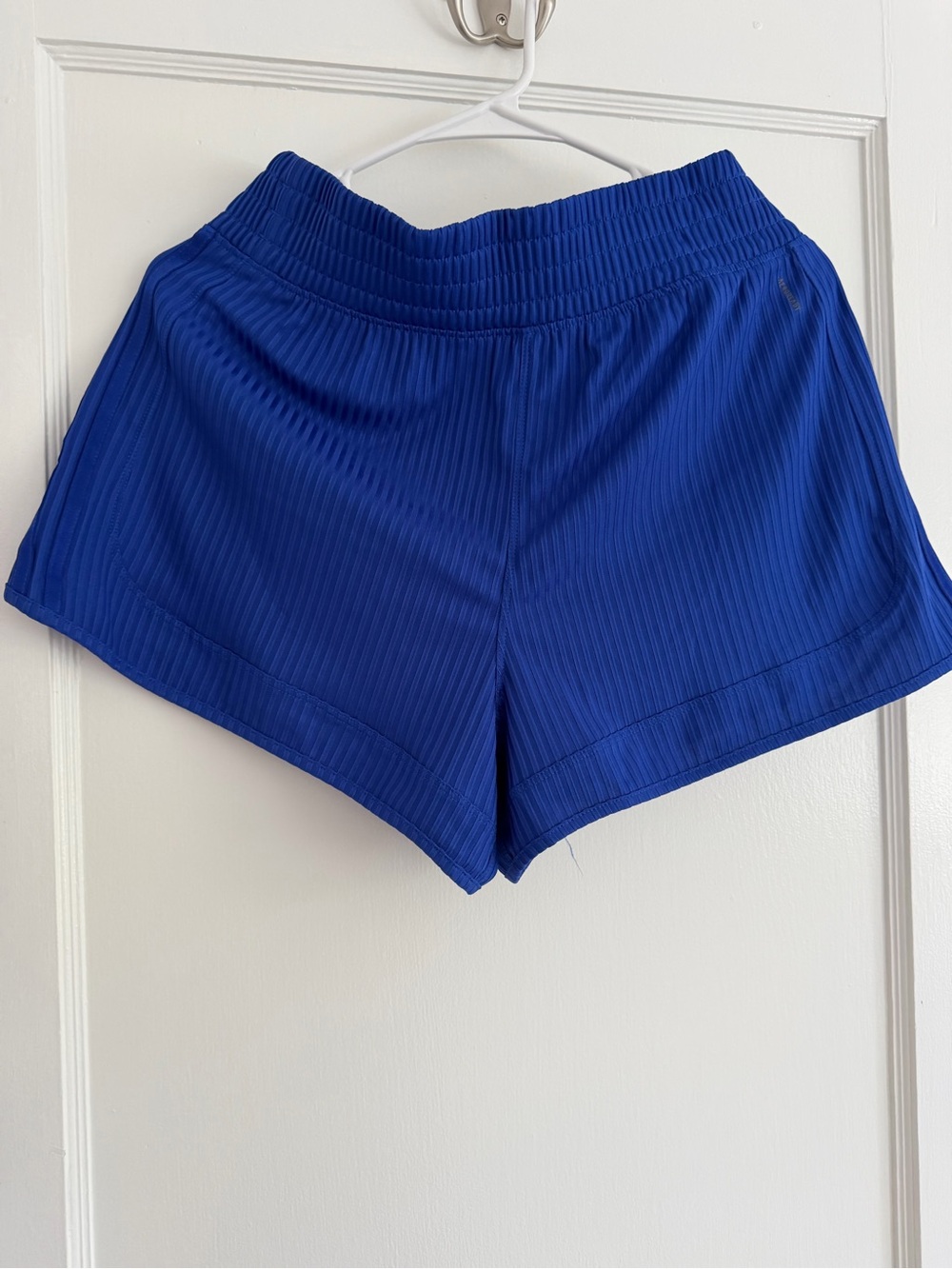 adidas Royal Blue Ribbed Women’s Athletic Shorts